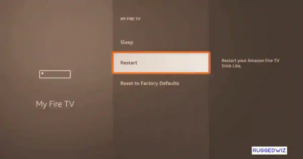 How to reboot Firestick