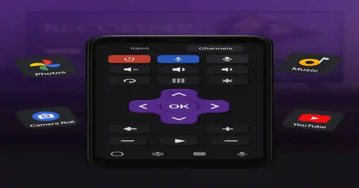 Ad-free Roku remote app used on Android smartphone